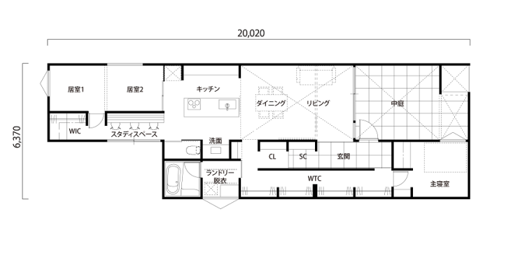 平屋の間取り